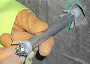 DuoguardTM zinc based discrete anodes installation