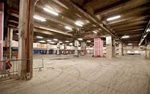 The site at the commencement of the works.